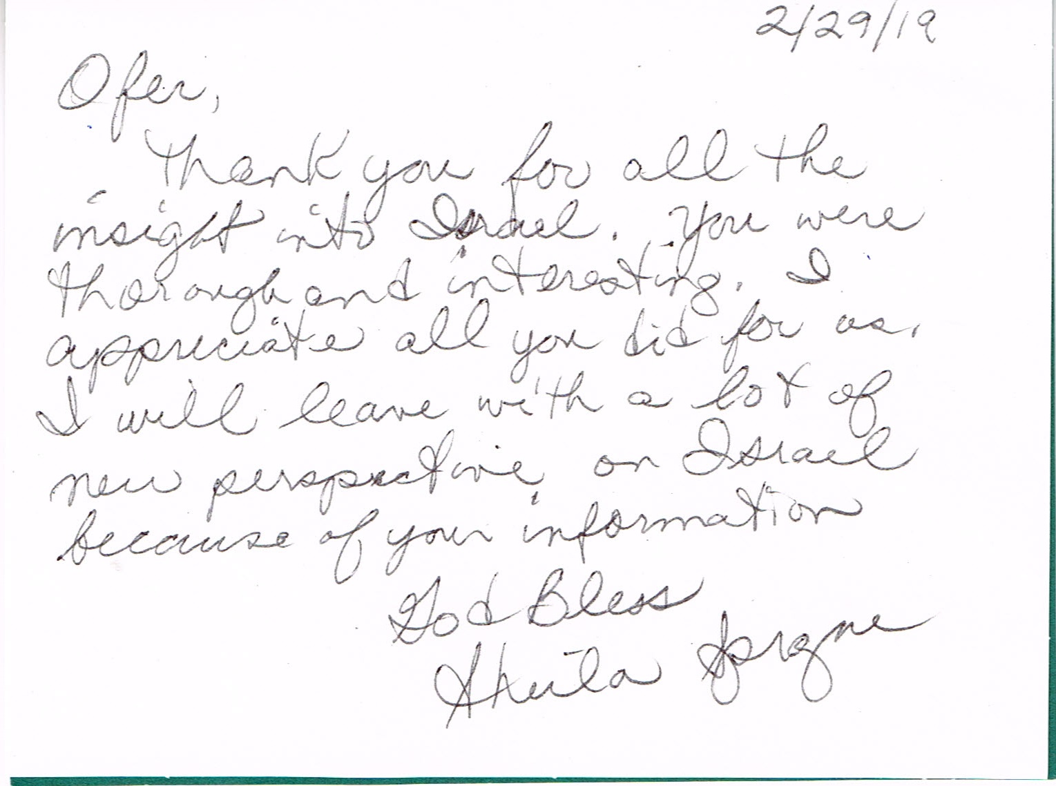 Sheila Sprague Testimonial