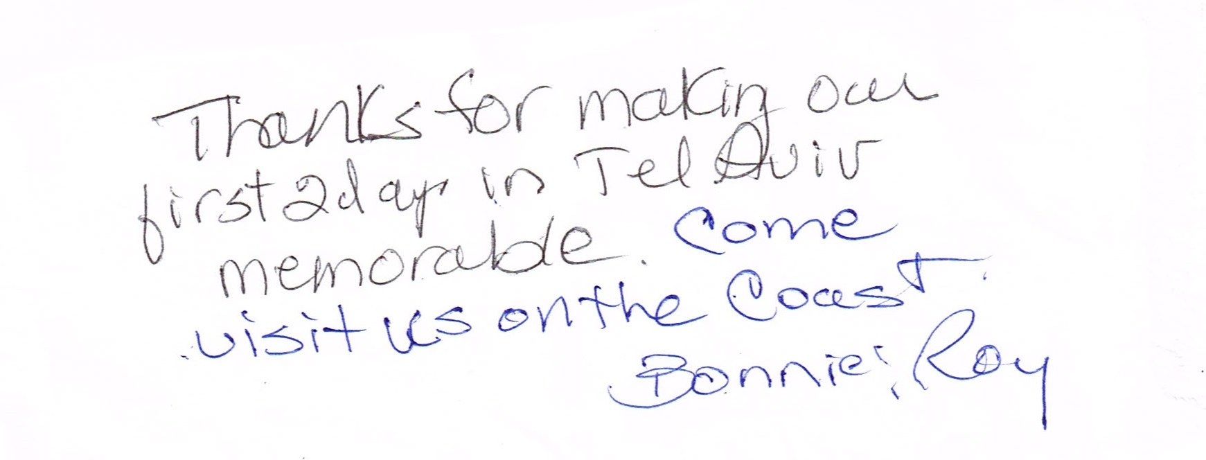 Bonnie & Roy Testimonial