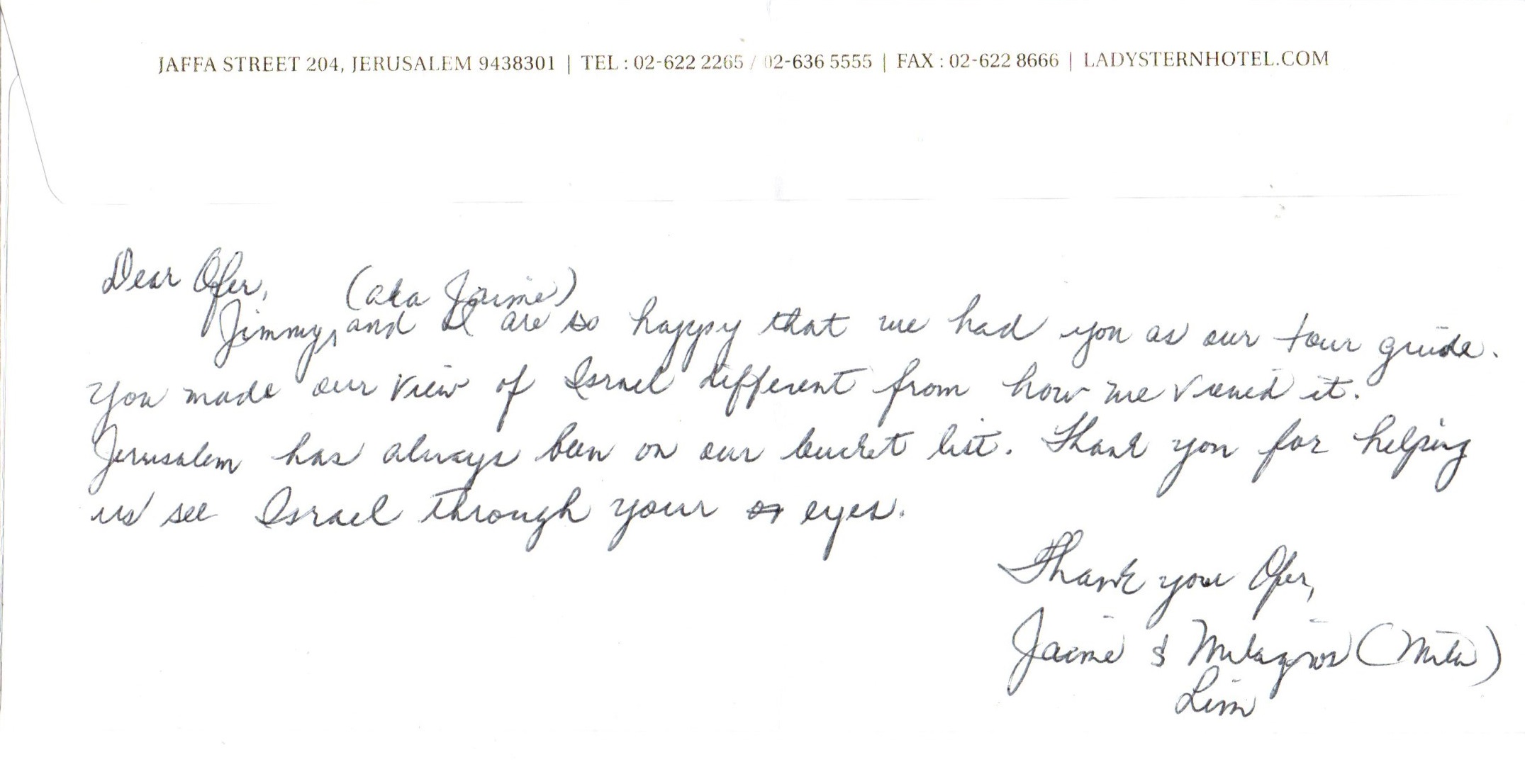 Jaime Lim Testimonial