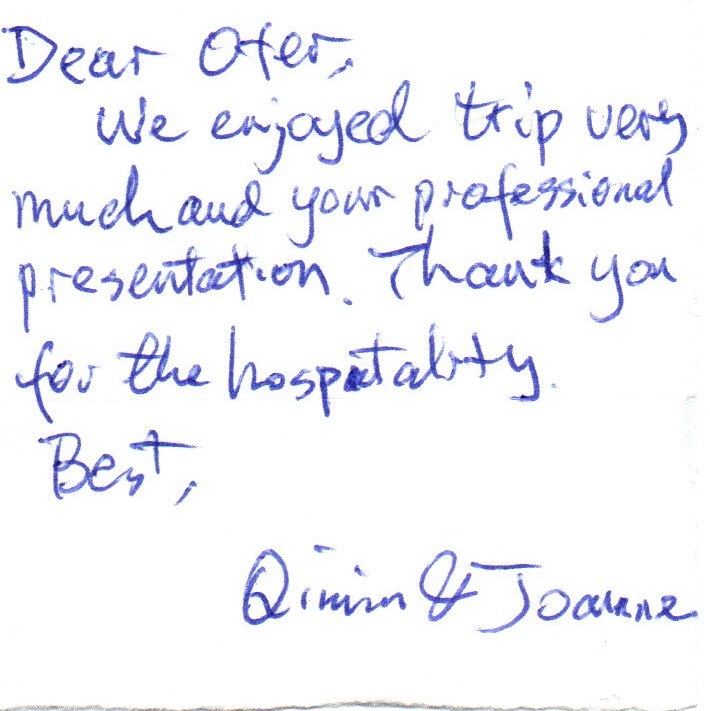 Qimin Chao & Joanne Tang Testimonial